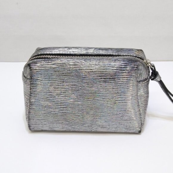 Cosmetic Bag Glitter Glimmer Date Night Clutch Bag Wrist Strap Gently Used EUC - Picture 1 of 10